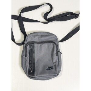 Nike Crossbody Bag Gray Black Small Shoulder Sling Travel Pouch